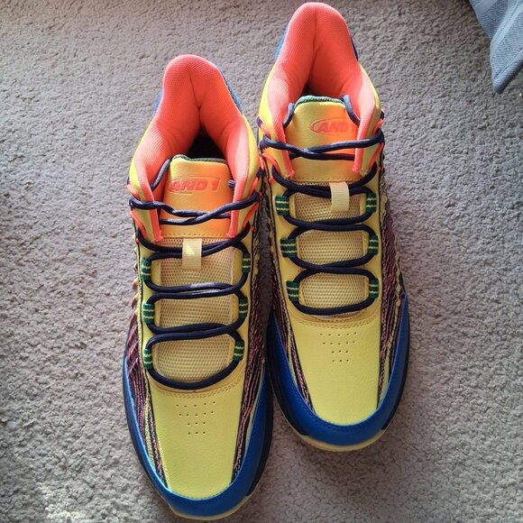 Men's AND1 Explosive T Multi Color Basketball Shoes Size 9.5 NIB AD90190MYDG - Picture 3 of 6